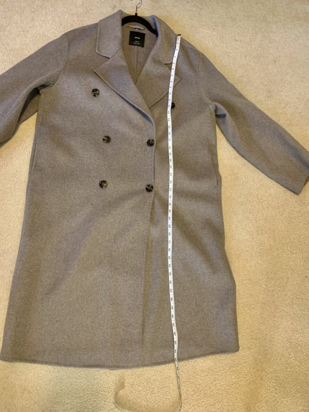 MANGO Handmade Oversized Wool Coat XL Medium Brown - Picture 12 of 15